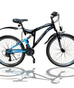 Shimano 26 Zoll Mountainbike, 21-Gang, schwarz, mit STVO-Vollfederung